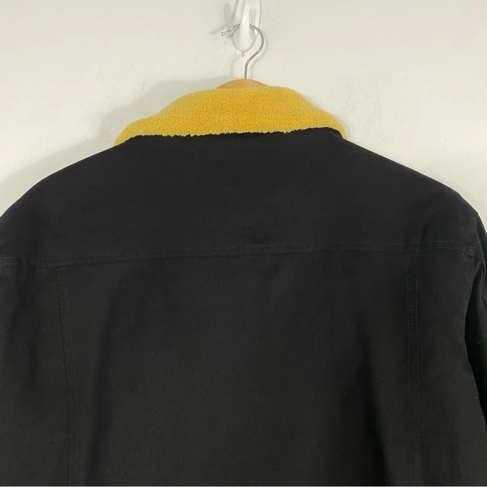 SERREMO Everest Yellow Fleece Lining Black Jacket